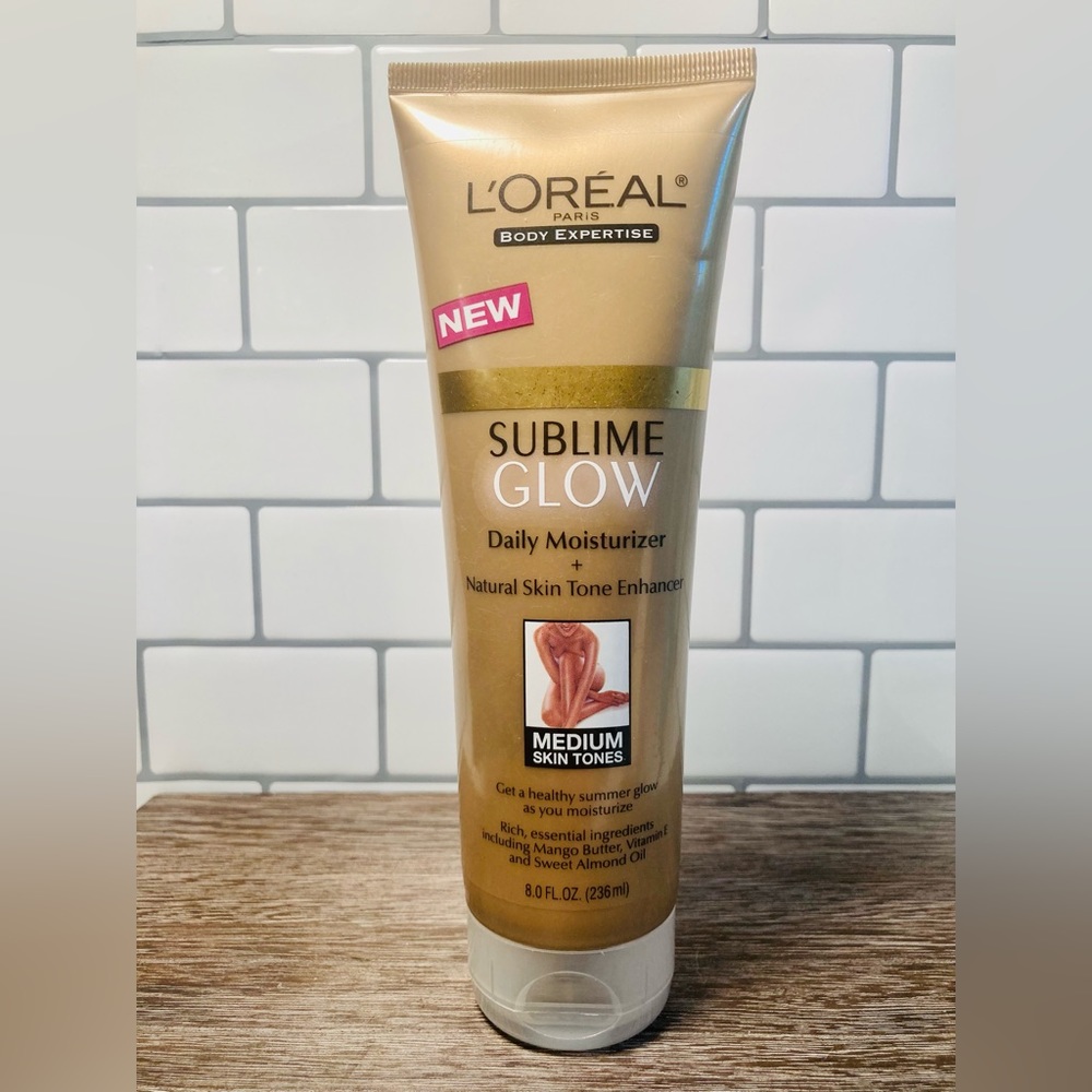 L'ORÉAL Sublime Glow Moisturizer & Natural Skin Tone Enhancer Medium NEW 8 FL OZ